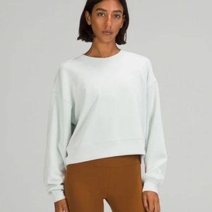 Softstreme Perfectly Oversized Cropped Crew-Ocean Air
